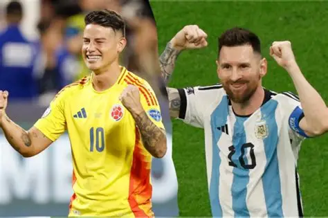 Messi y James Rodríguez: el adiós de dos gigantes de Sudamérica